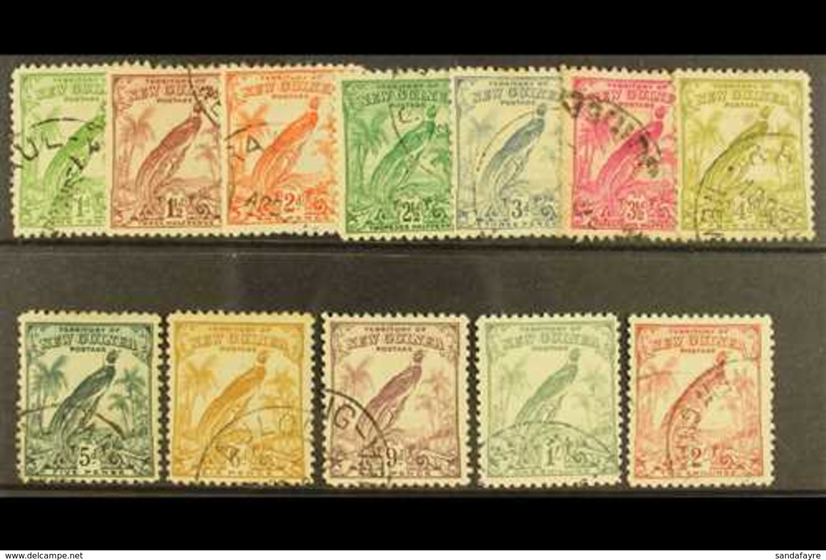 1932-34 (redrawn Without Dates) Set To 2s, SG 177/86, Good To Fine Used. (12 Stamps) For More Images, Please Visit Http: - Papua-Neuguinea