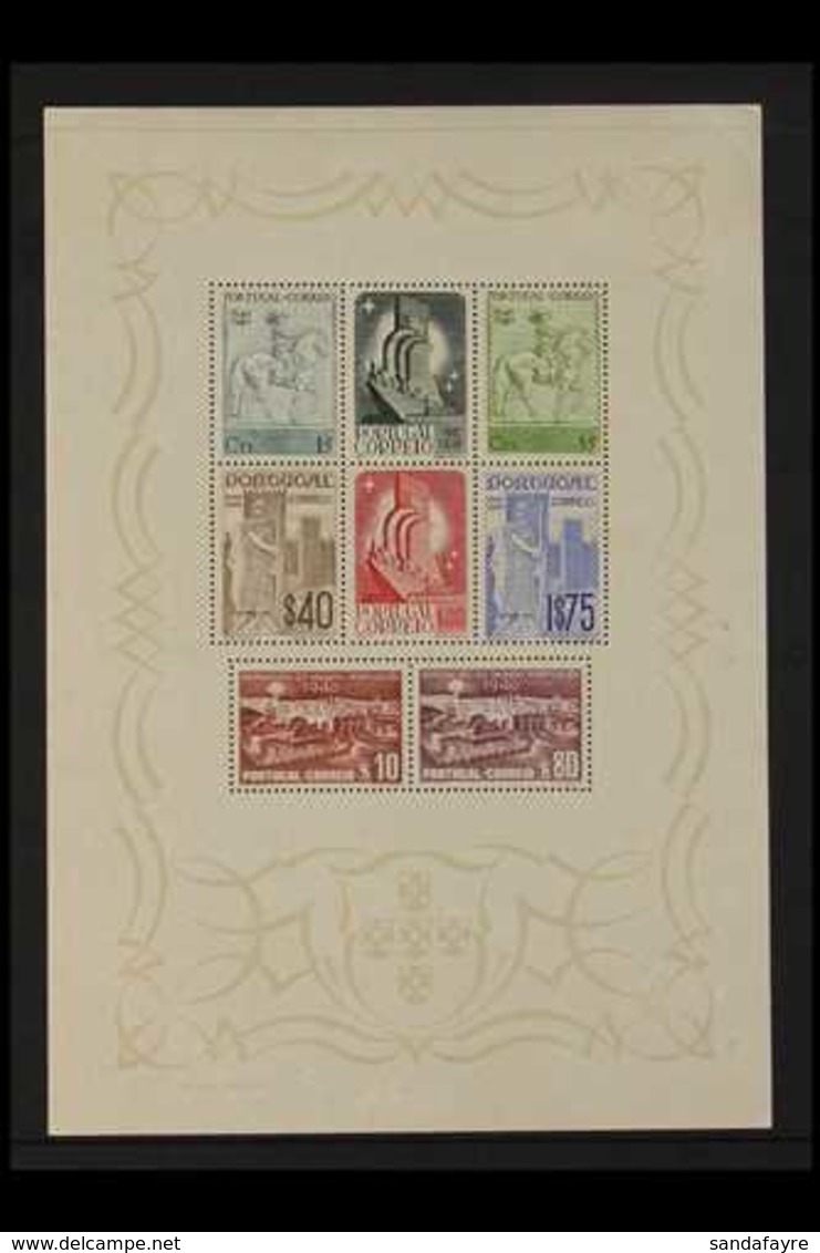 1940-46 MINIATURE SHEET TRIO. A Fine Mint Group That Includes The 1940 Centenaries Mini Sheet, Afinsa Block 2, SG MS 919 - Sonstige & Ohne Zuordnung