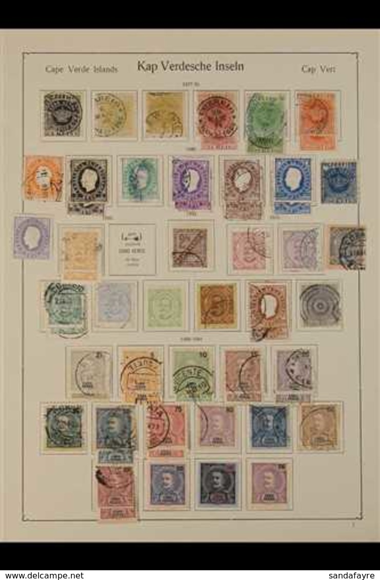 CAPE VERDE ISLANDS 1877-1938 Old-time Mint And Used Collection On Printed Pages, Plus Additional Stamps On Stockleaves A - Andere & Zonder Classificatie