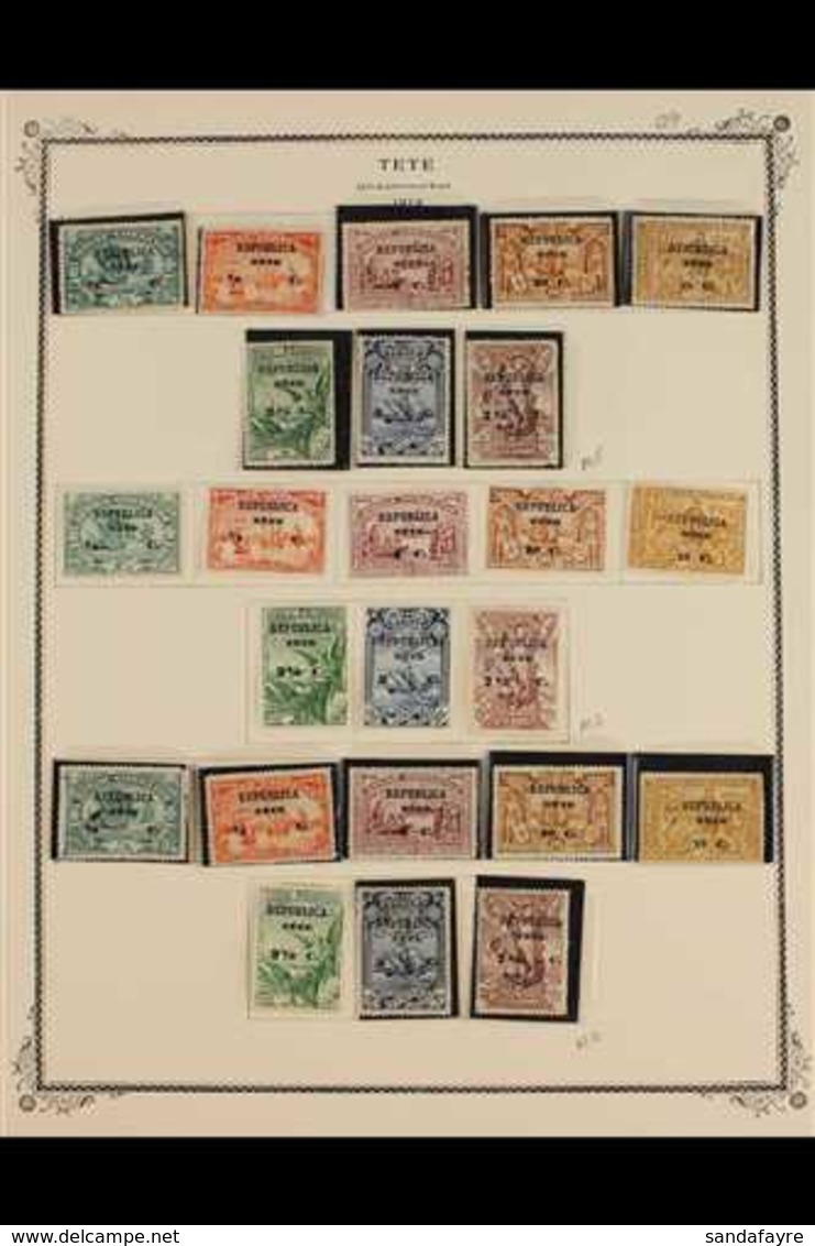 TETE 1913-14 FINE MINT COLLECTION That Includes 1913 Africa, Macao & Timor Da Gama Overprinted Sets & 1914 Ceres Set (le - Autres & Non Classés