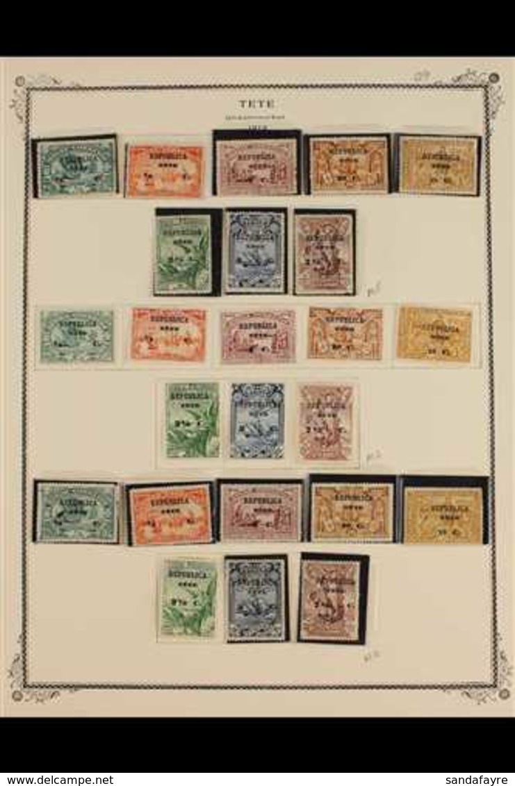 TETE 1913-14 FINE MINT COLLECTION That Includes 1913 Africa, Macao & Timor Da Gama Overprinted Sets & 1914 Ceres Set (le - Andere & Zonder Classificatie