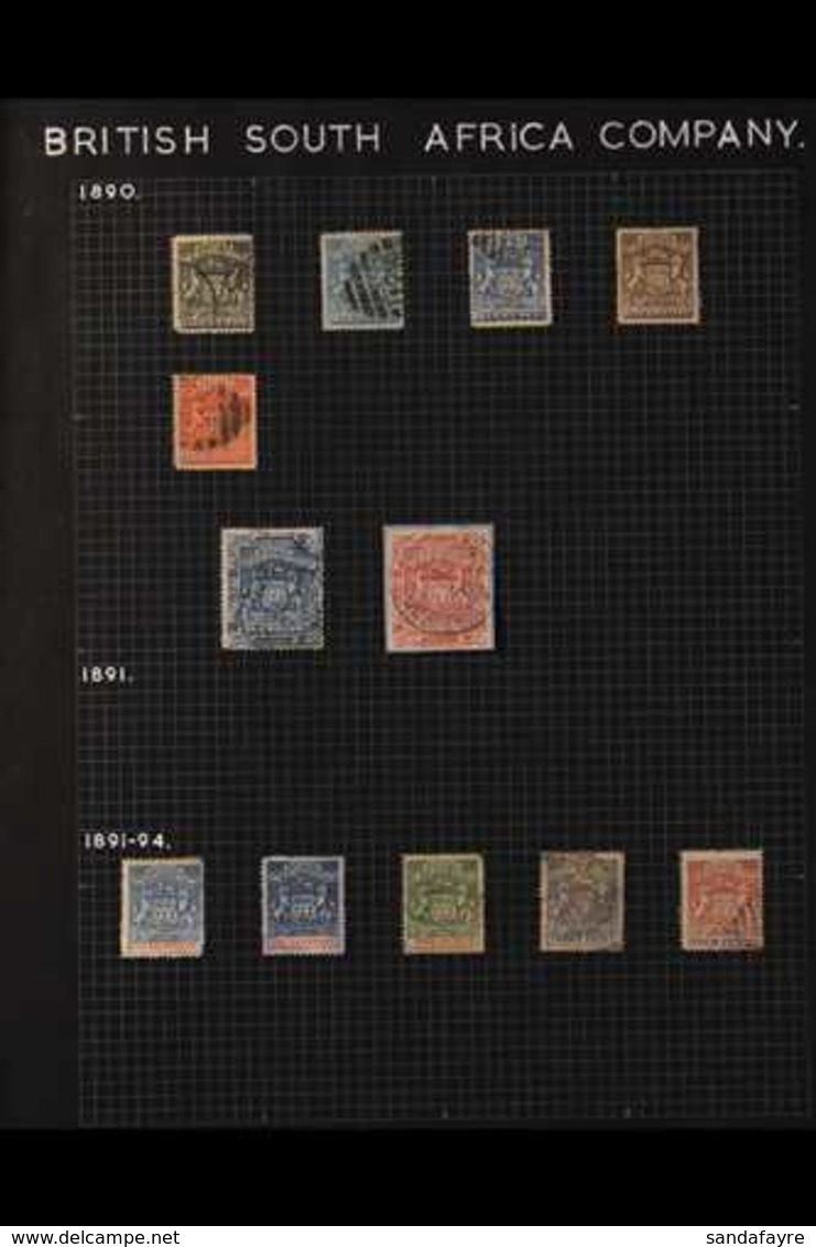 1892-1919 EXTENSIVE BRITISH SOUTH AFRICA COMPANY COLLECTION Presented On Album Pages, Many Better Stamps Including 1892- - Sonstige & Ohne Zuordnung