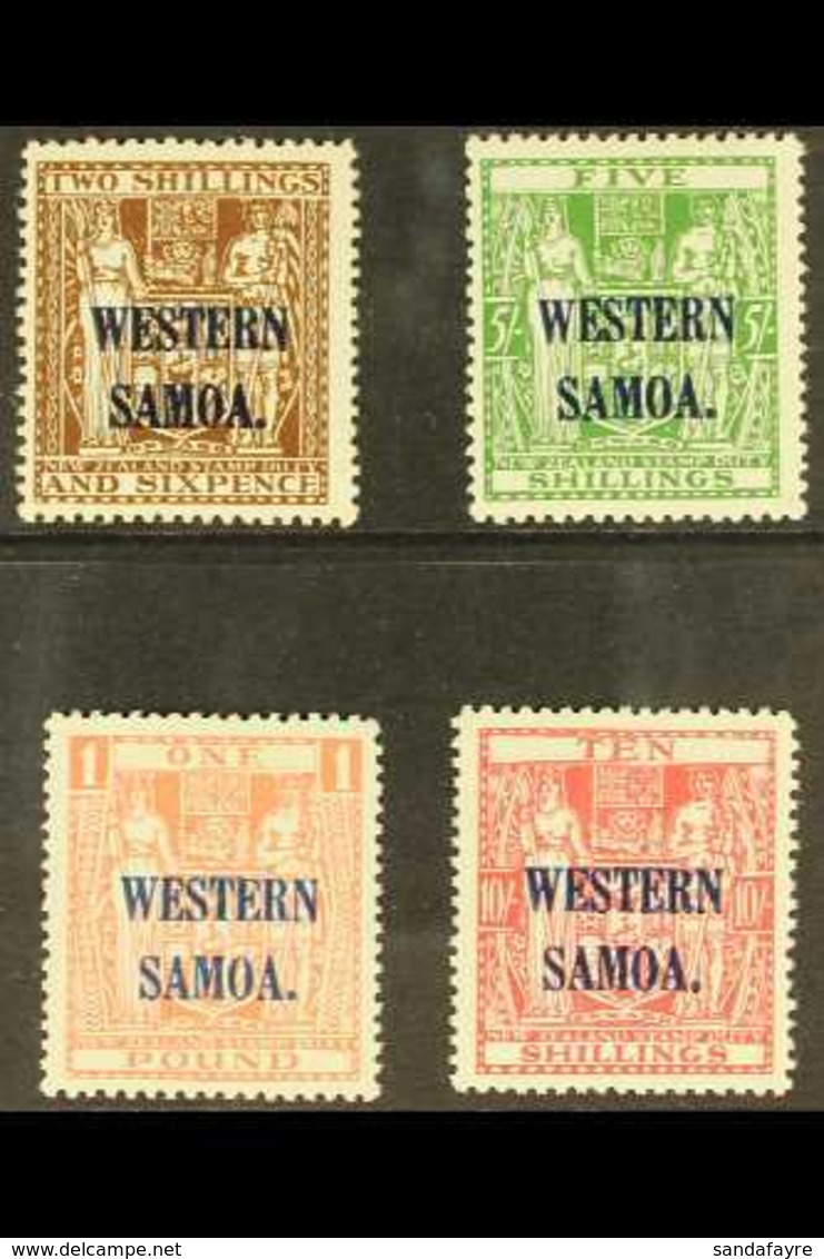 1945-53 2s 6d - £1 Postal Fiscals, SG 207/10, Very Fine Mint. (4 Stamps) For More Images, Please Visit Http://www.sandaf - Samoa (Staat)