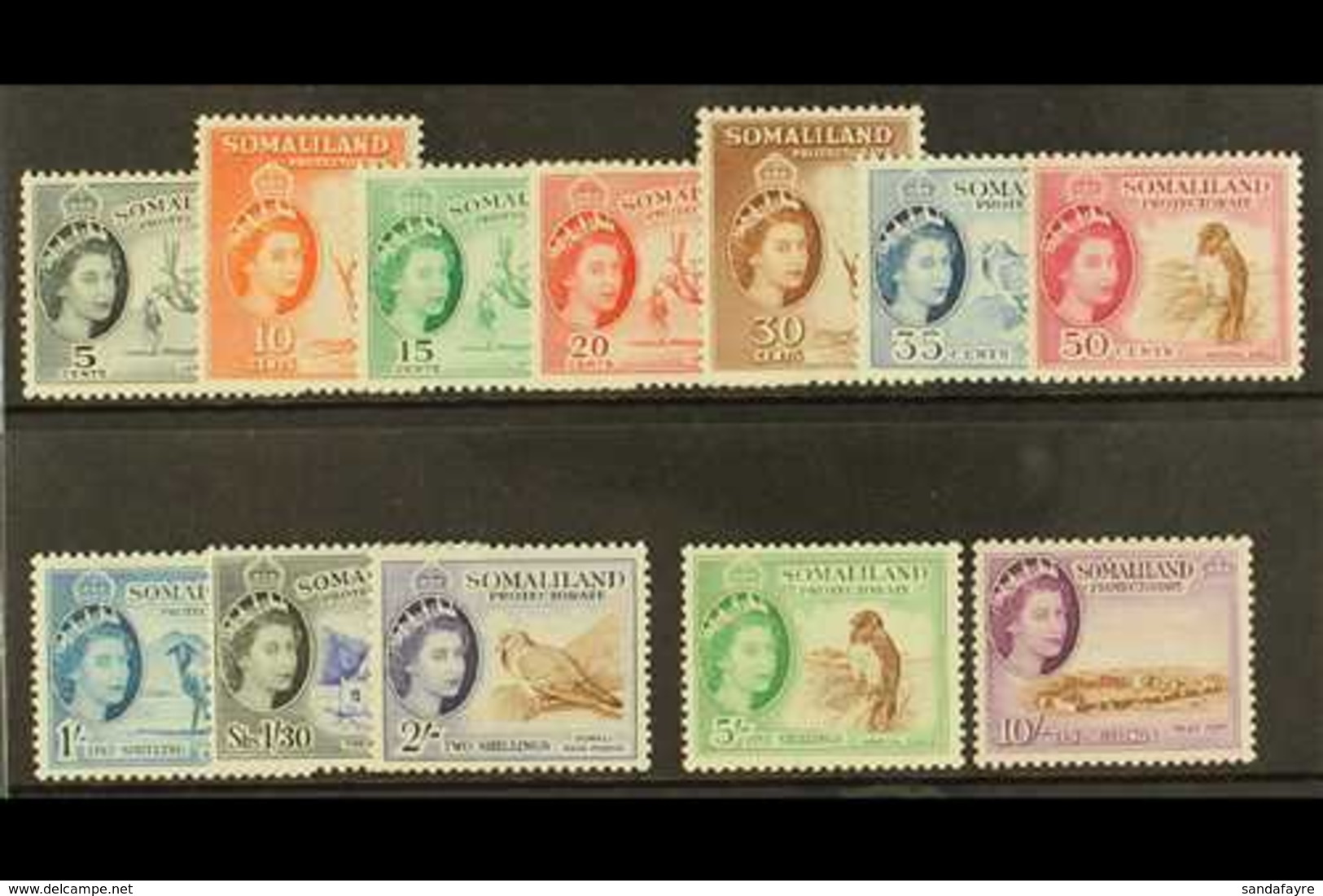1953 Pictorials Set, SG 137/48, Never Hinged Mint (12 Stamps) For More Images, Please Visit Http://www.sandafayre.com/it - Somaliland (Protettorato ...-1959)