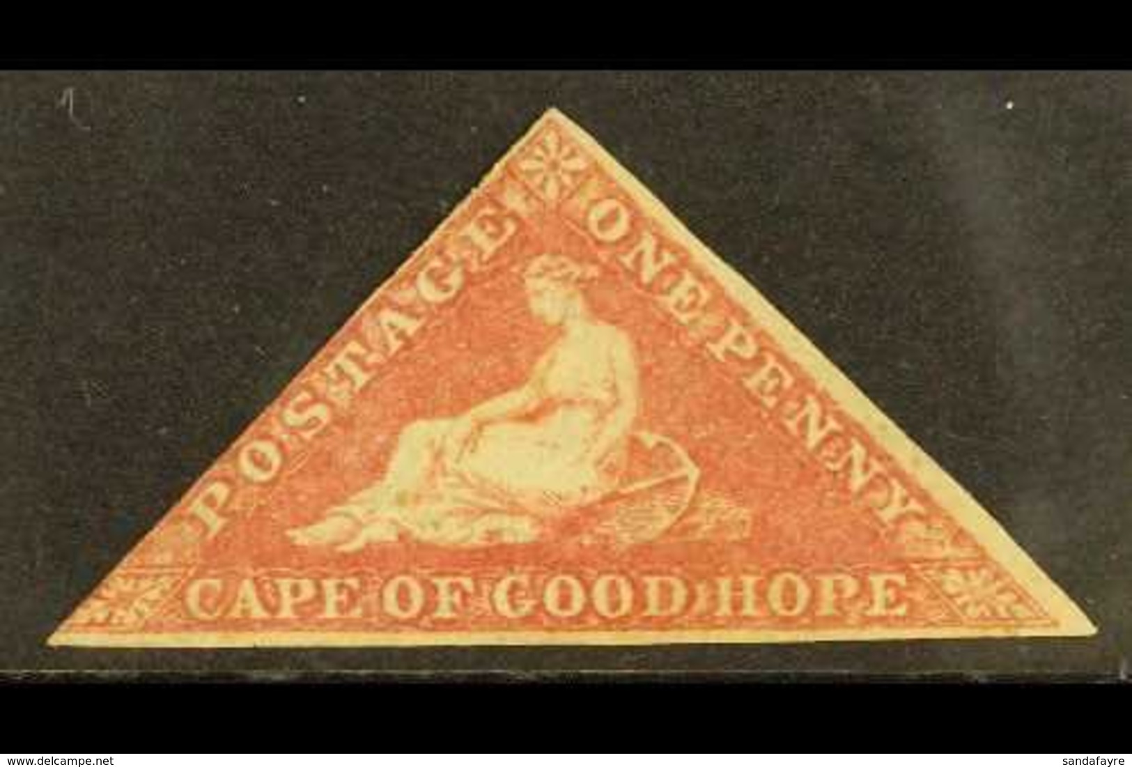 CAPE OF GOOD HOPE 1855-63 1d Rose, SG 5a, MINT With 2 Margins (just Brushing At Left), Scarce. Large Part OG For More Im - Unclassified