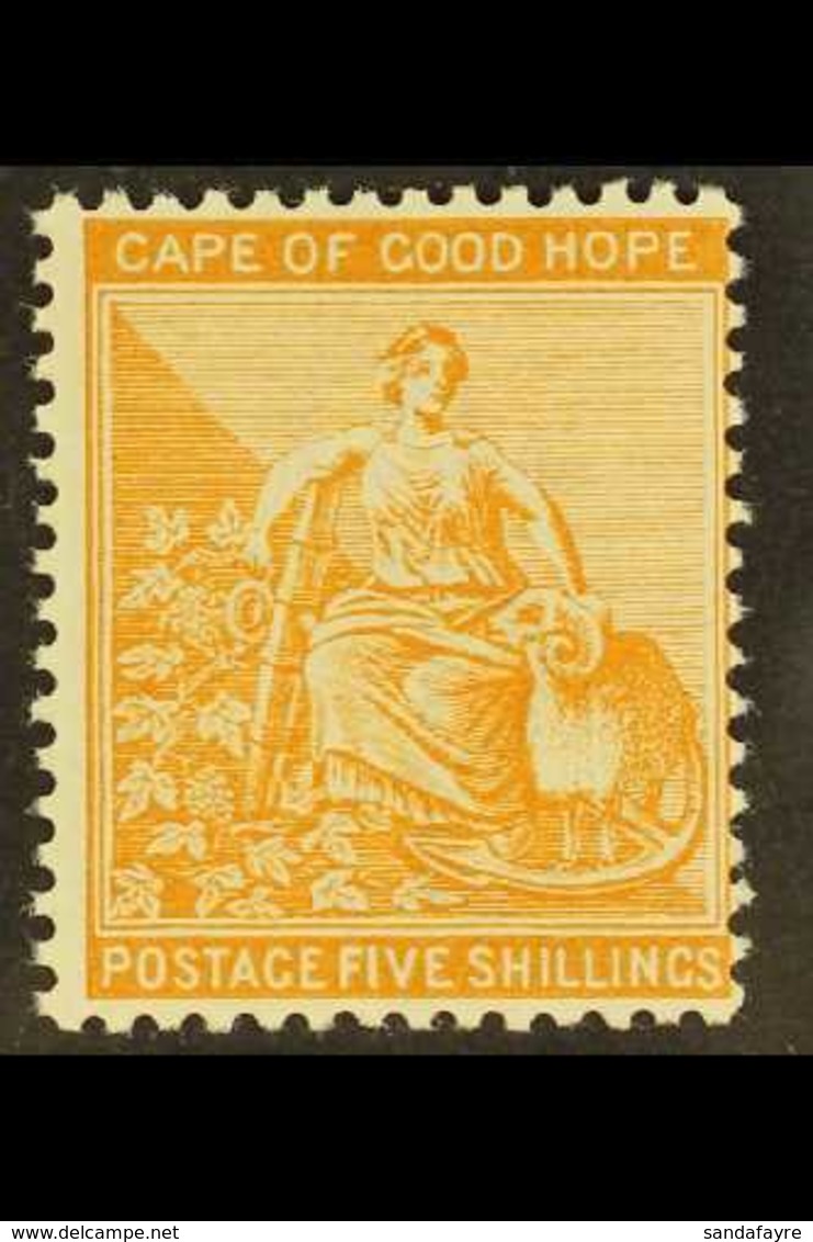 CAPE OF GOOD HOPE 1893-98 5s Brown-orange, Watermark "Cabled Anchor", SG 68, Fine Mint, Very Lightly Hinged. For More Im - Unclassified