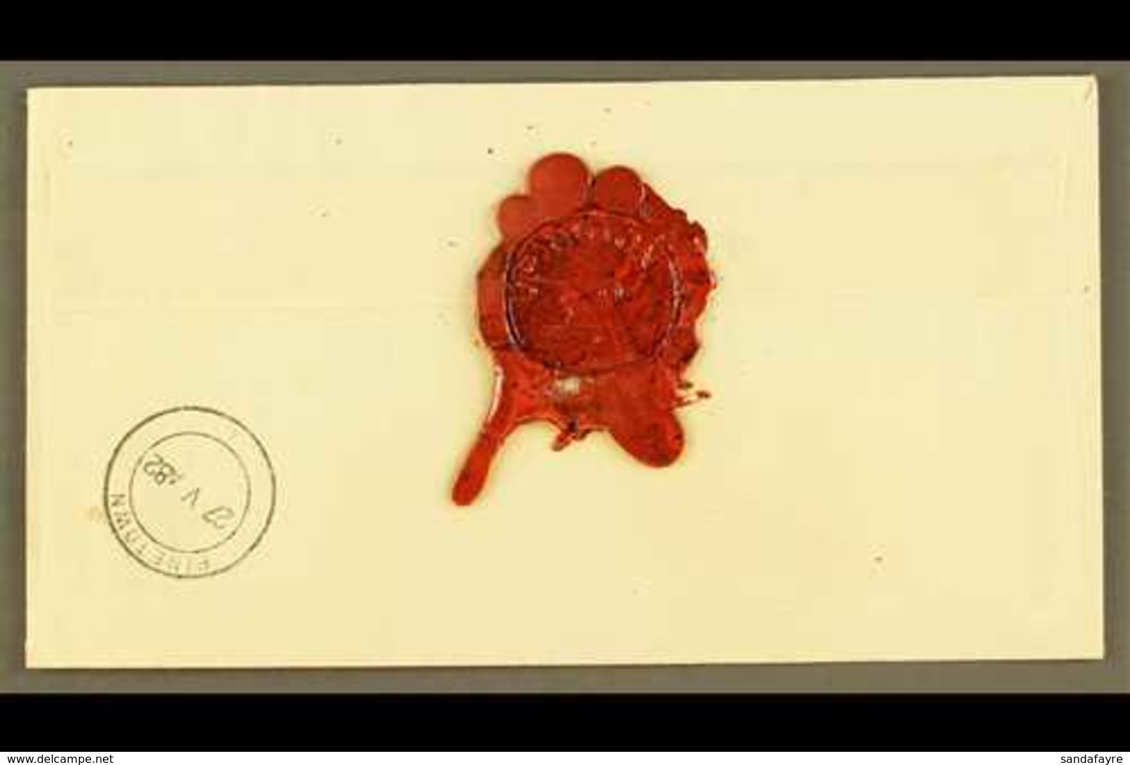 1982 WAX SEAL TAXED COVER, Unstamped Cover Addressed To Pinetown, Taxed And Collected By 2x 6c Definitive, "UPINGTON P.O - Non Classés
