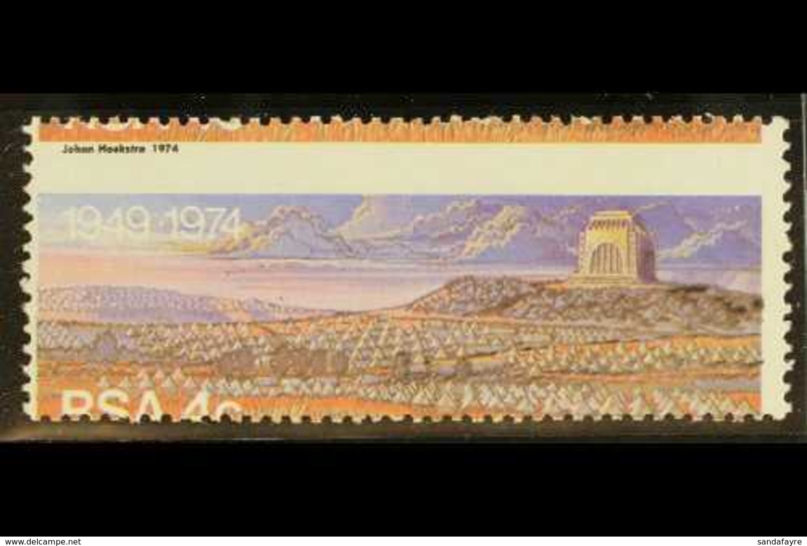 RSA VARIETY 1974 4c Voortrekker Monument, SHIFTED PERFORATIONS, SG 374, Never Hinged Mint. For More Images, Please Visit - Unclassified