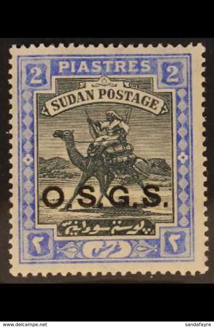 OFFICIAL 1903-12 2p Black And Blue With "O.S.G.S." Overprint, SG O9, Never Hinged Mint. For More Images, Please Visit Ht - Soudan (...-1951)