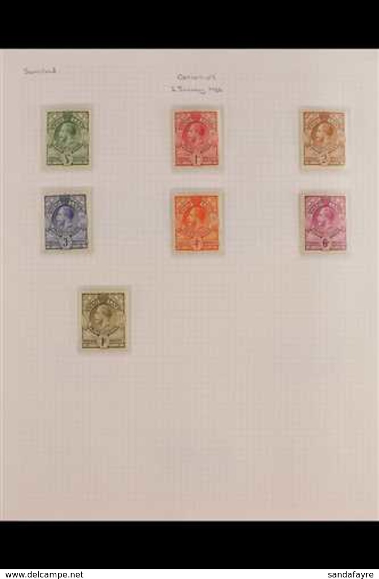 1933-68 FINE MINT COLLECTION ALMOST COMPLETE RUN OF BASIC ISSUES From 1935 Silver Jubilee Set To 1968 3c On 5c Surcharge - Swaziland (...-1967)