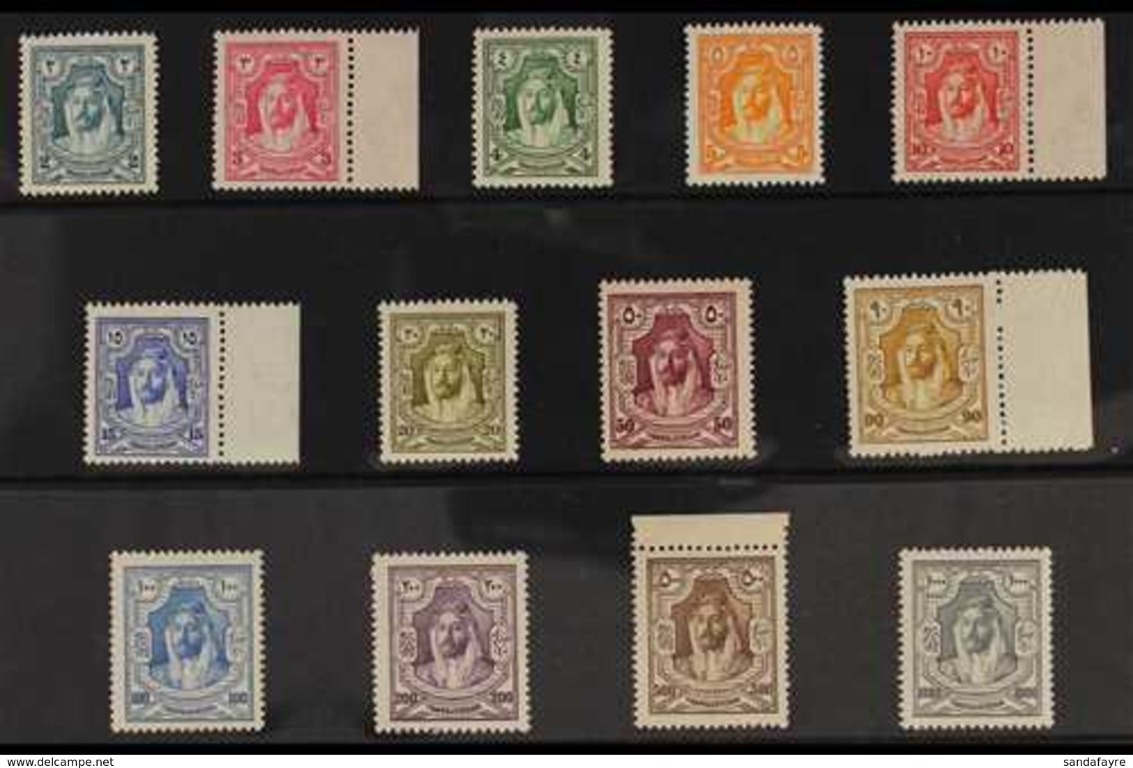 1927-29 New Currency Complete Set, SG 159/71, Very Fine Never Hinged Mint. (13 Stamps) For More Images, Please Visit Htt - Jordanië