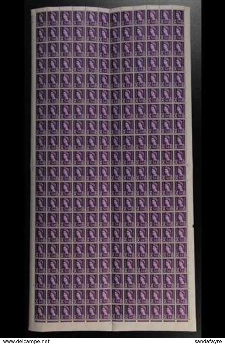 1963 SCOTLAND NHM COMPLETE SHEET - CAT £1500. A Lovely Complete Sheet Of The Scotland 3d Deep Lilac Regional Definitive  - Autres & Non Classés