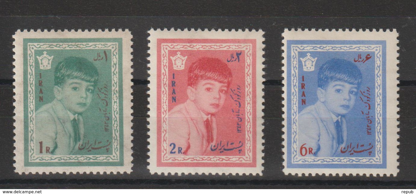 Iran 1964 Enfance 1091-93 3 Val * Charn - Iran