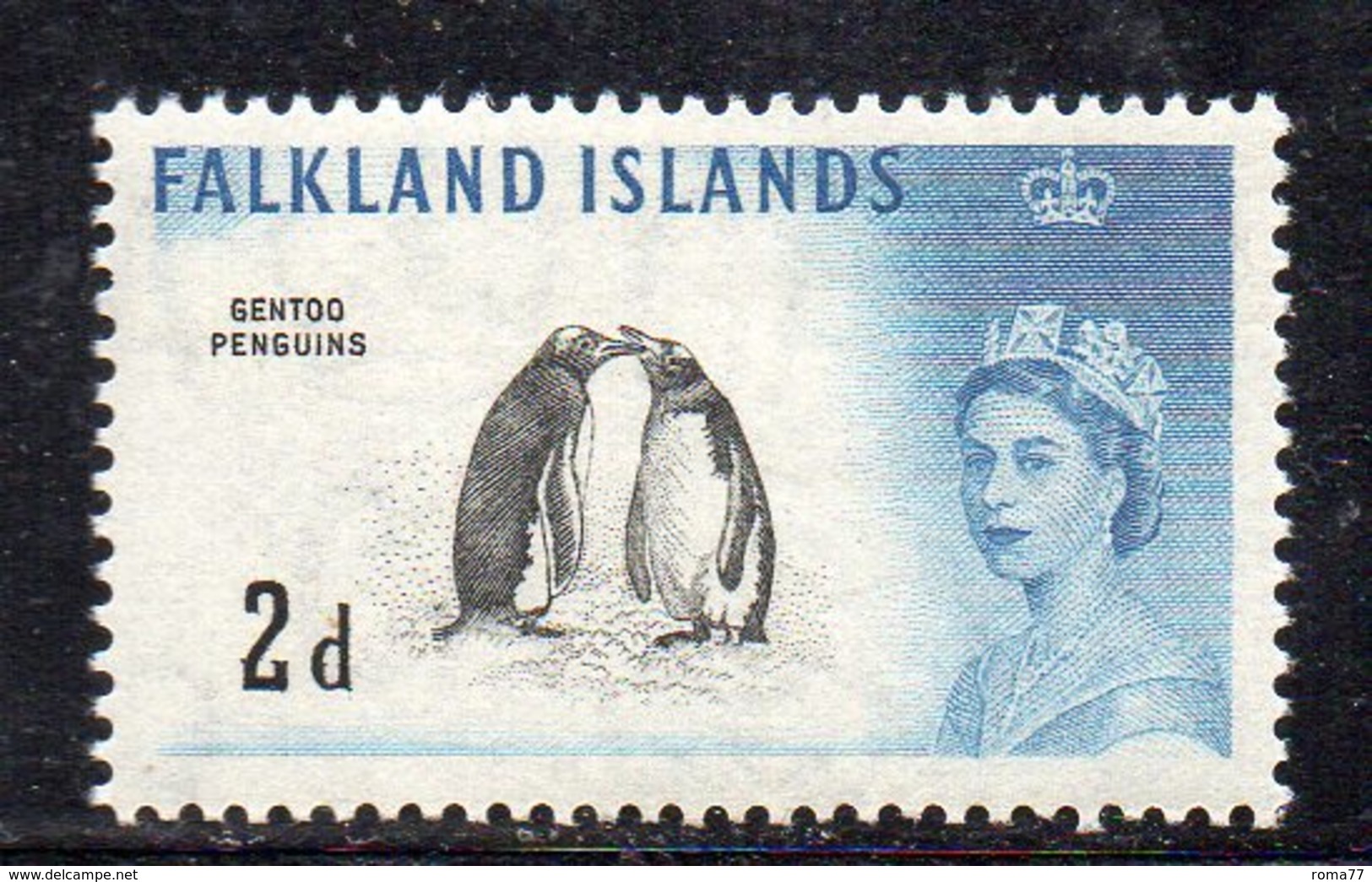 APR2161 - FALKLAND 1960 ,  Yvert N. 124 Integro  ***  (2380A) - Falkland