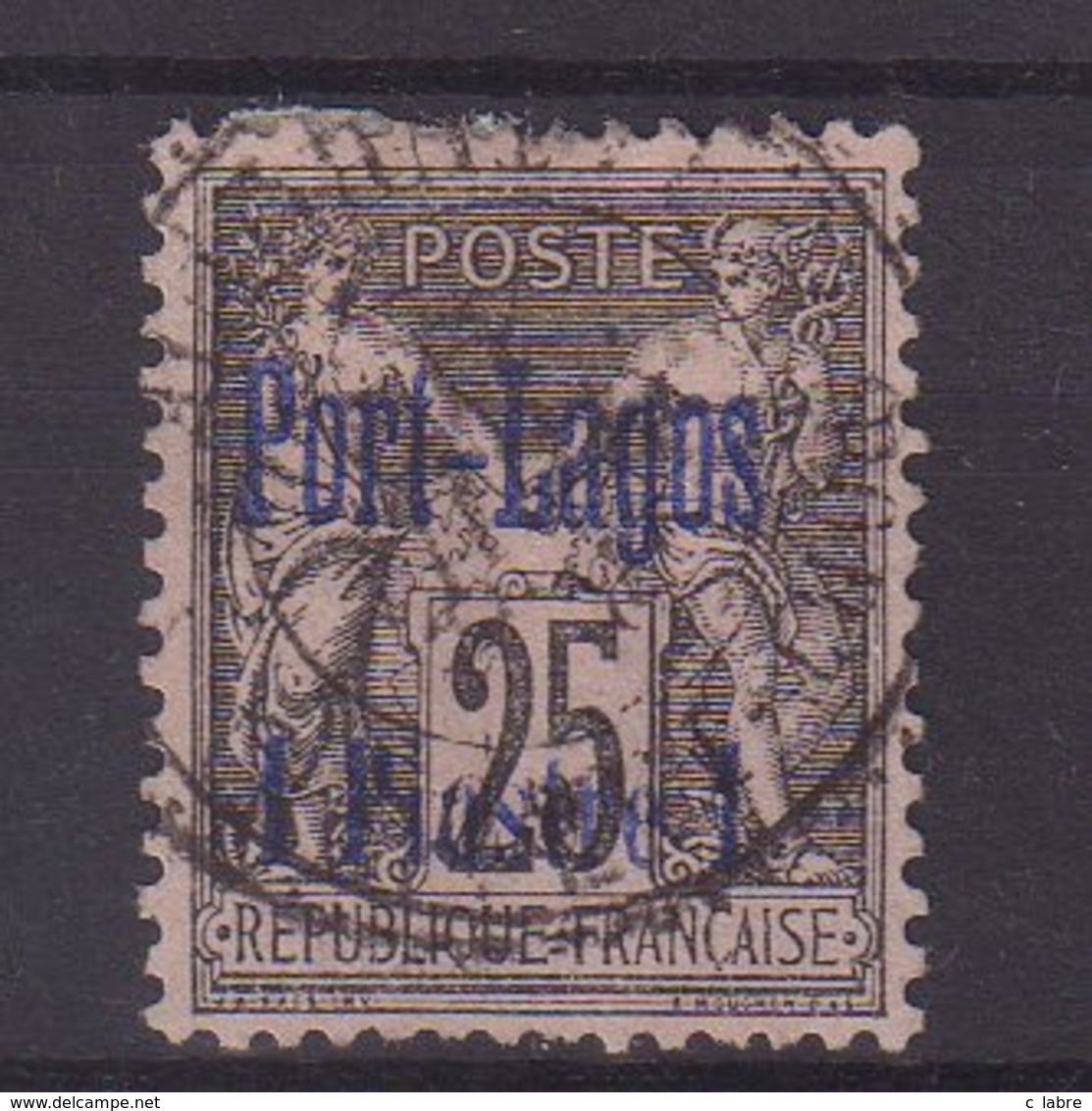 PORT - LAGOS : N° 4 . OBL . TB . 1893 . ( CATALOGUE YVERT ) . - Used Stamps