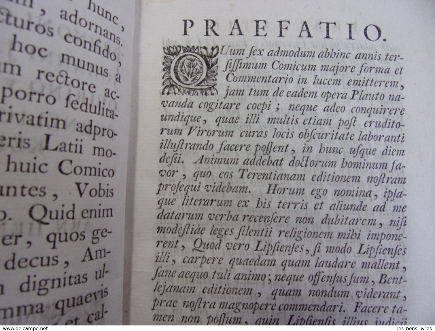 P. TERENTII Afri Comodiea Sexe. Cum Interpreatione Donati Et Calphurnii (RARE) - Tot De 18de Eeuw