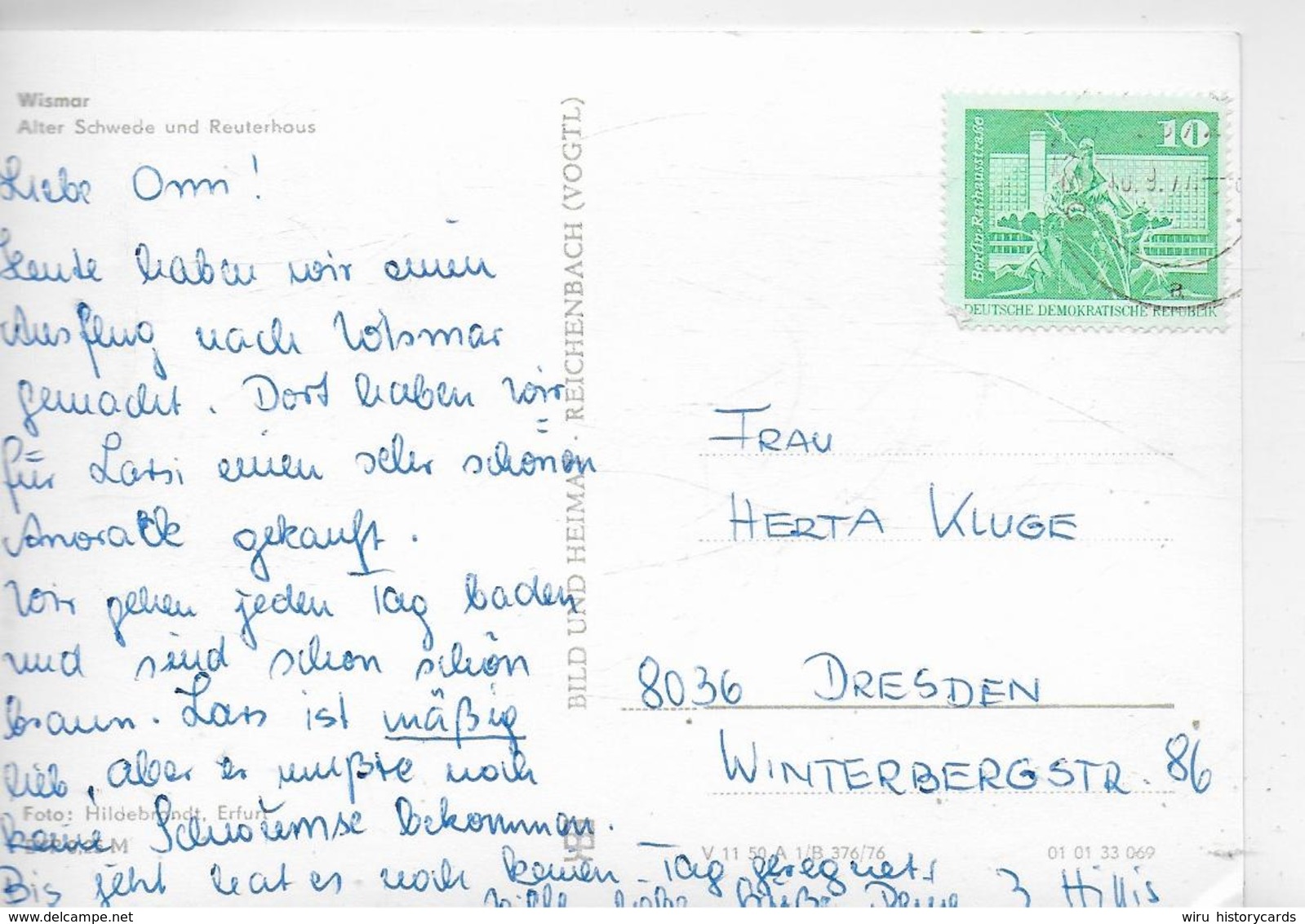 AK 0412  Wismar - Alter Schwede Und Reuterhaus / Ostalgie , DDR Um 1976 - Wismar