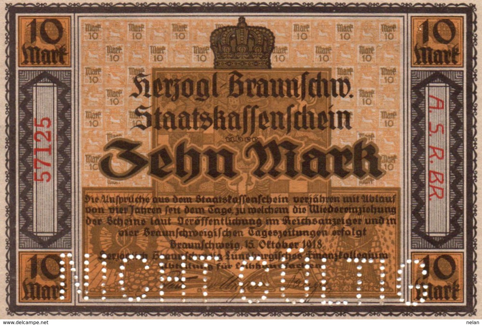 GERMANY -10 MARK 1918 NOTGELD   UNC - Non Classés