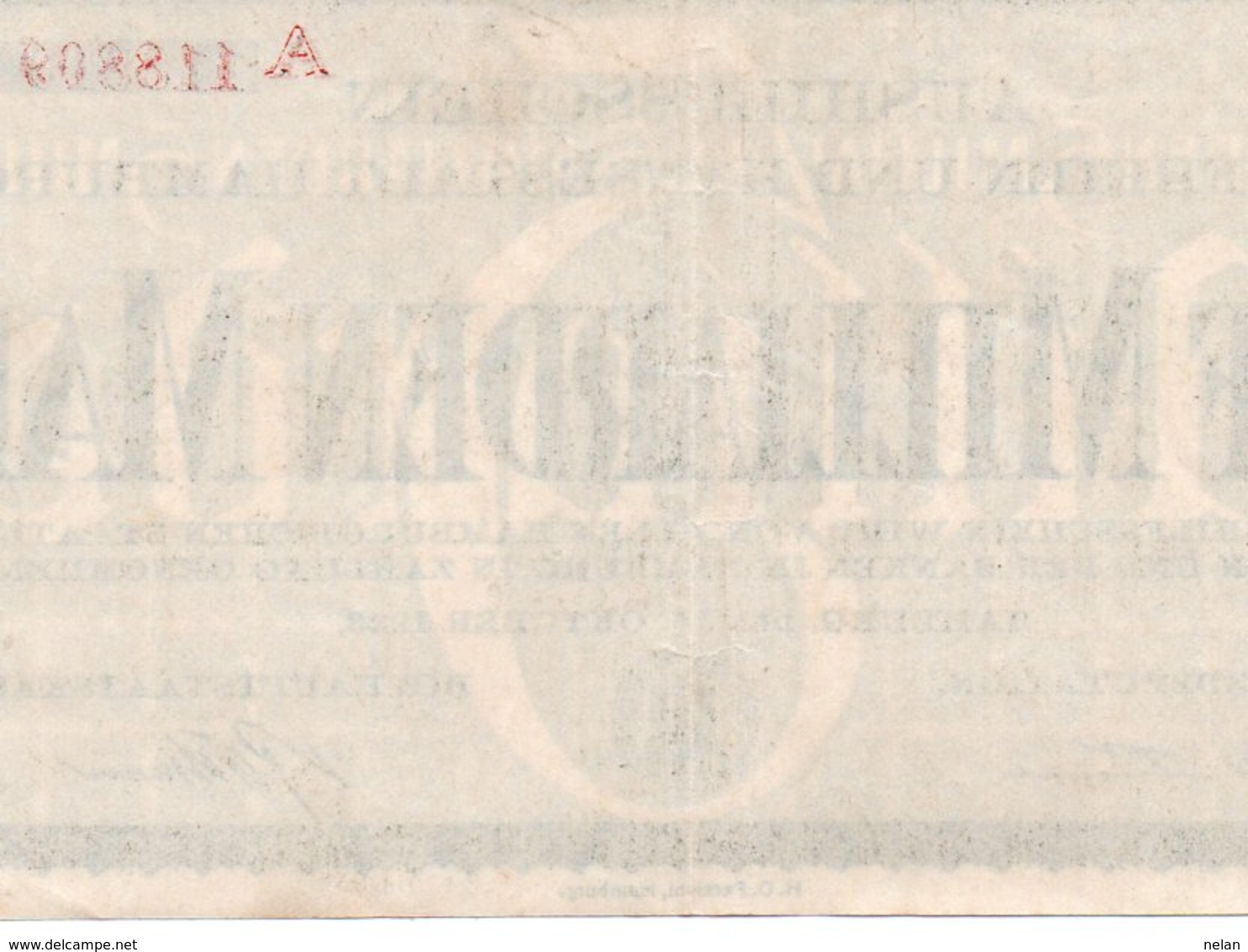 GERMANY -FUNF MILLIARDEN MARK -HAMBURG  1923  XF+ - Ohne Zuordnung