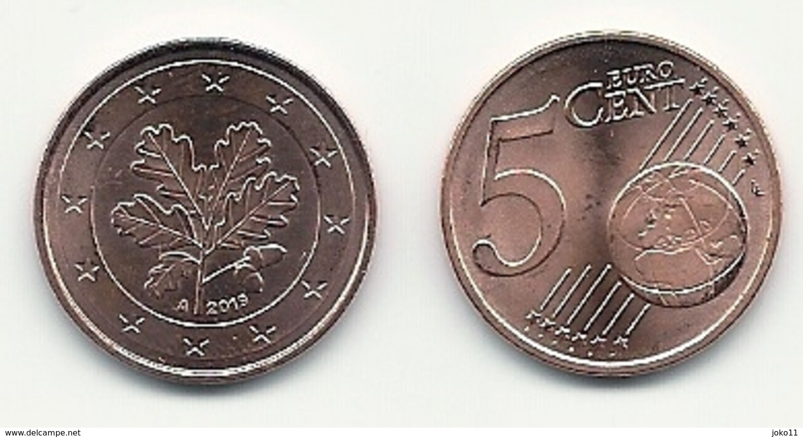 5 Cent, 2019, Prägestätte (A) Vz, Sehr Gut Erhaltene Umlaufmünze - Germania