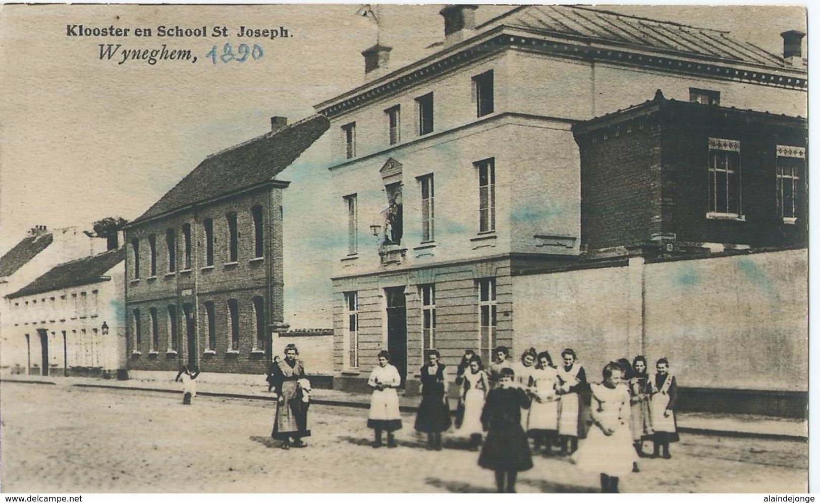 Wijnegem - Wyneghem - Klooster En School St Joseph - Zicht Genomen Rond 1890 - REPRO - Wijnegem