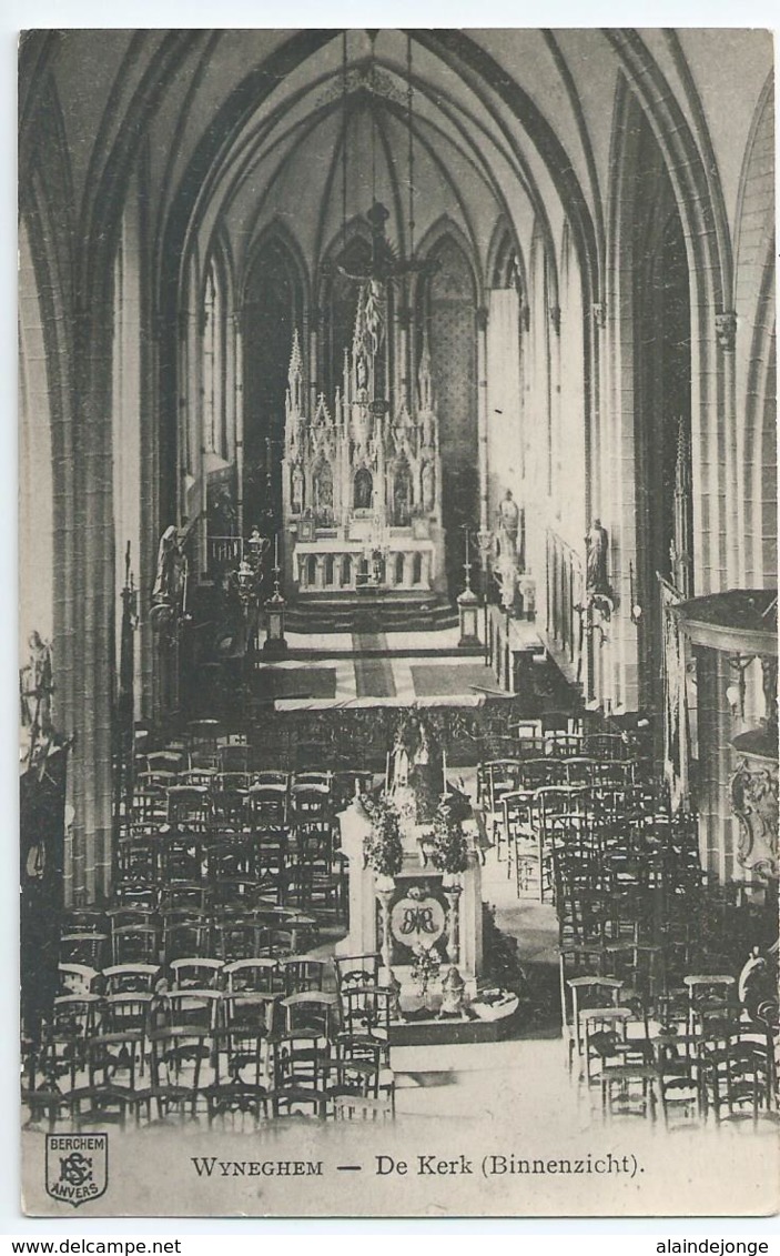 Wijnegem - Wyneghem - De Kerk (Binnenzicht) - Zicht In 1905 - REPRO - Wijnegem