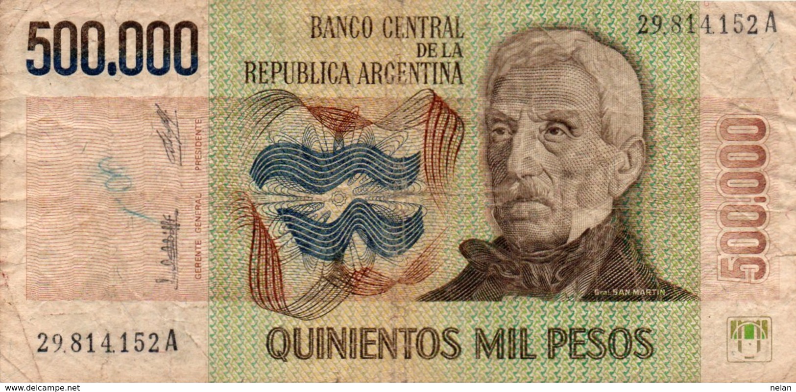 ARGENTINA 500.000 PESOS LEY 1980  P-309 - Argentina