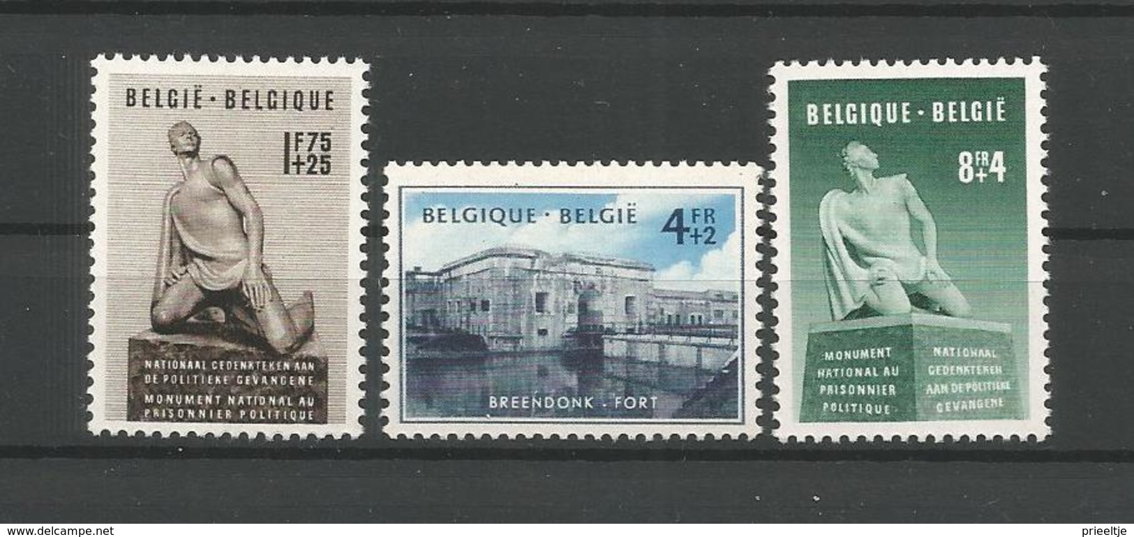 Belgium 1951 Breendonk OCB 860/862 ** - Ongebruikt