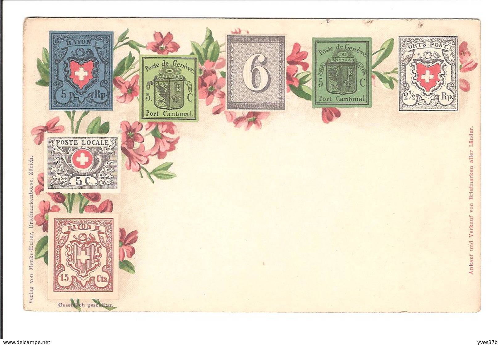 SUISSE - TIMBRES SUISSES - Timbres (représentations)