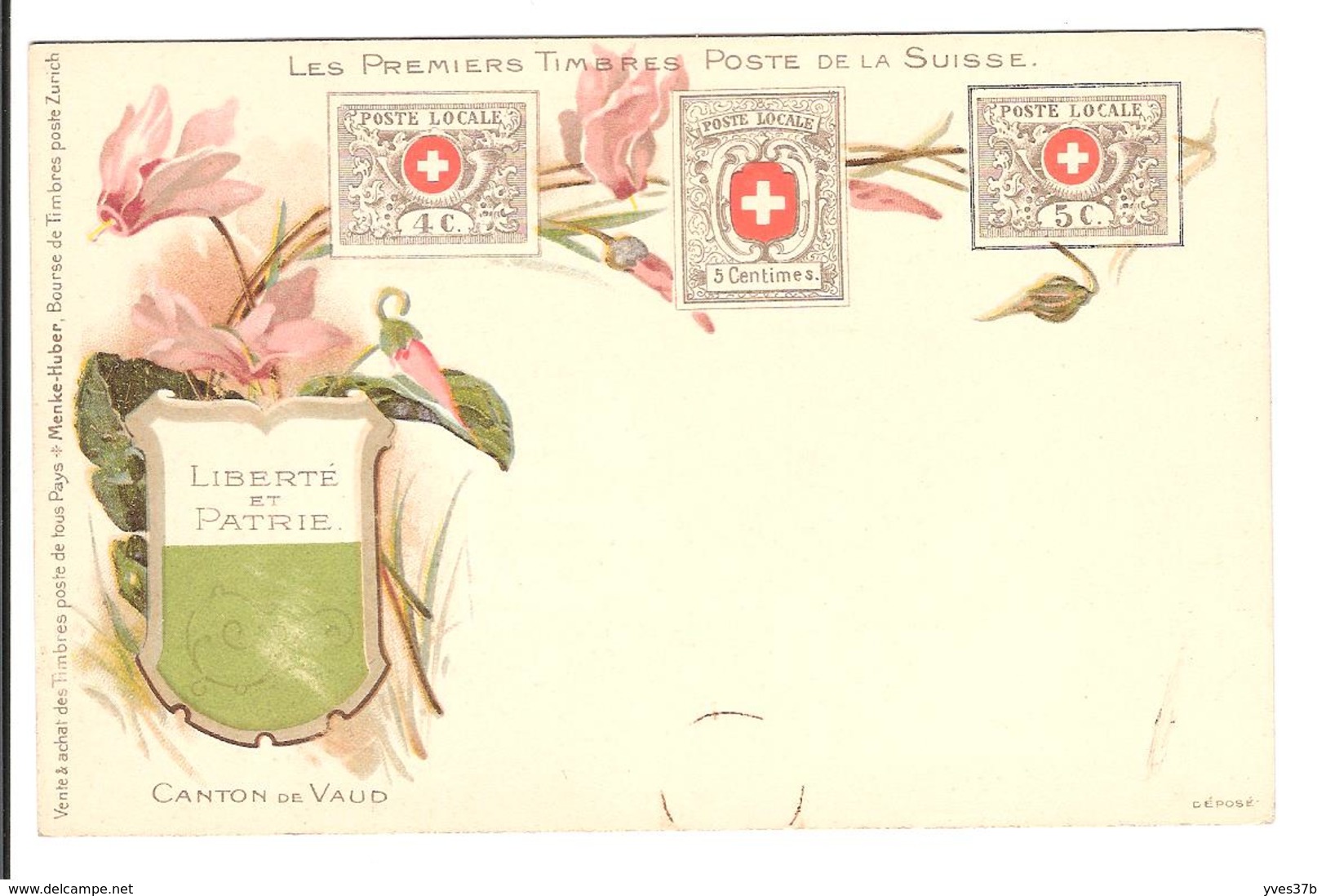 SUISSE - TIMBRES - Les Premiers Timbres Postes De La Suisse - Canton De Vaud - Timbres (représentations)