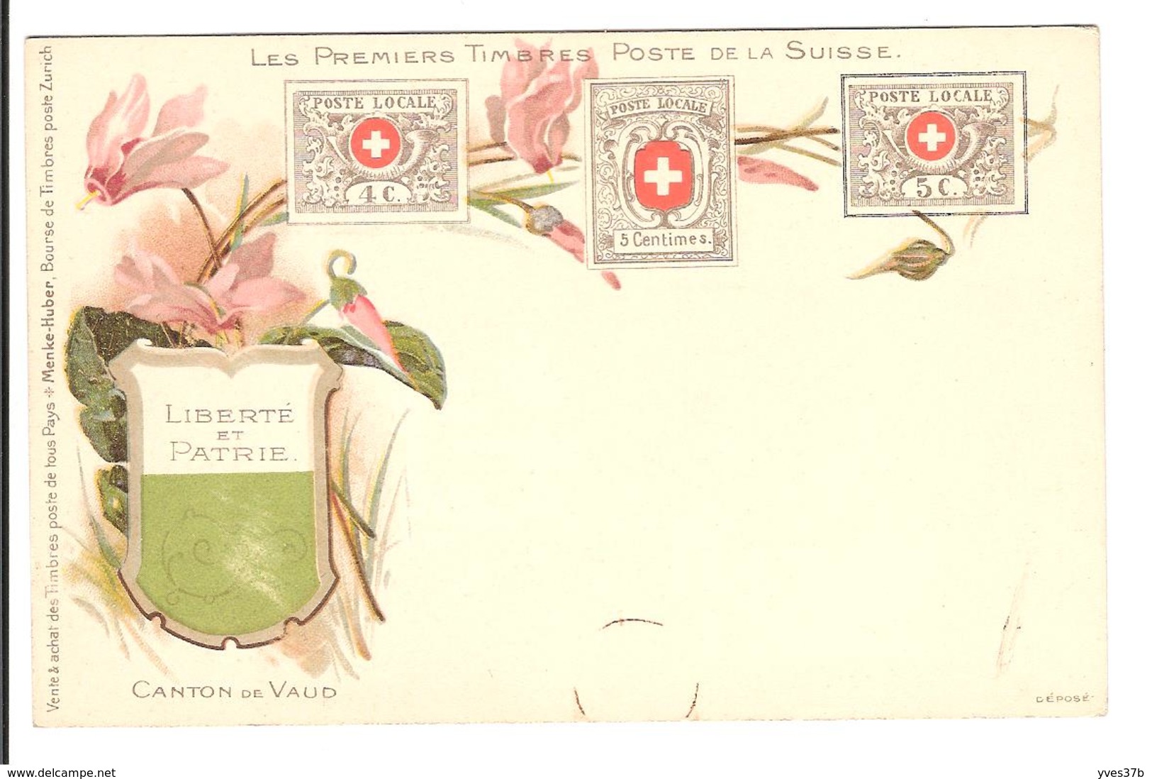SUISSE - TIMBRES - Les Premiers Timbres Postes De La Suisse - Canton De Vaud - Briefmarken (Abbildungen)