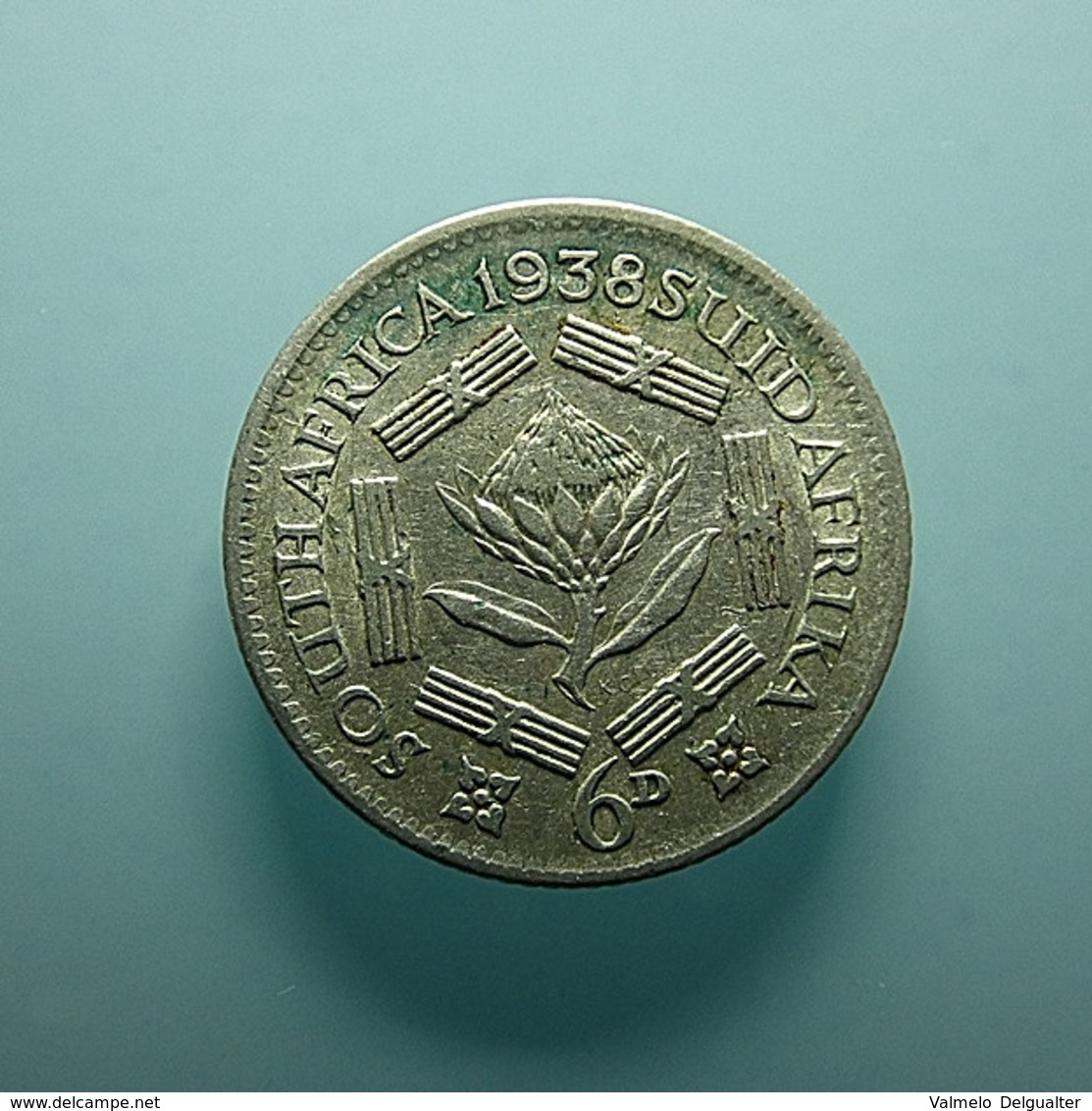 South Africa 6 Pence 1938 Silver - Zuid-Afrika