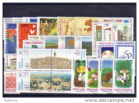 1995 TURKEY YEAR COMPLETE SET ALL MNH ** - Volledig Jaar