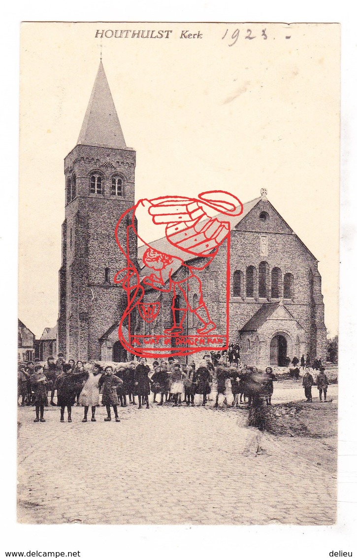 PK Houthulst - Sint-Jan Baptistkerk 1923 / Ed. Verhoeve - Houthulst