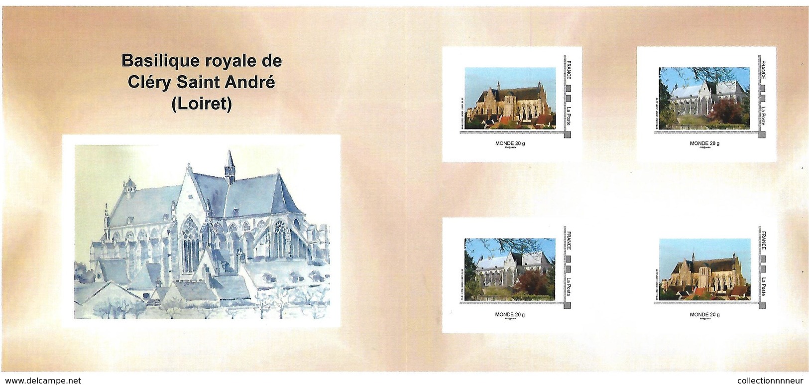 FRANCE CARNET COLLECTOR BASILIQUE ROYALE CLERY ST ANDRE NON PLIE TB VOIR SCANS - Collectors