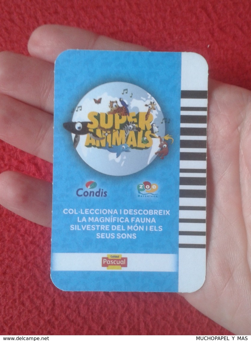 SPAIN CROMO COLLECTIBLE CARD COLECCIÓN SUPER ANIMALS CONDIS ZOO BARCELONA ÀLIGA MENJAMONES ÁGUILA EAGLE AIGLE VER FOTOS - Otros & Sin Clasificación