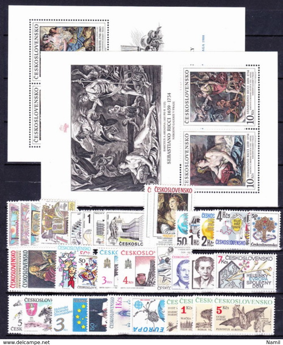 ** Tchécoslovaquie Lot Avec Les Timbres Et BF Neufs Sans Charnier - Collections, Lots & Séries