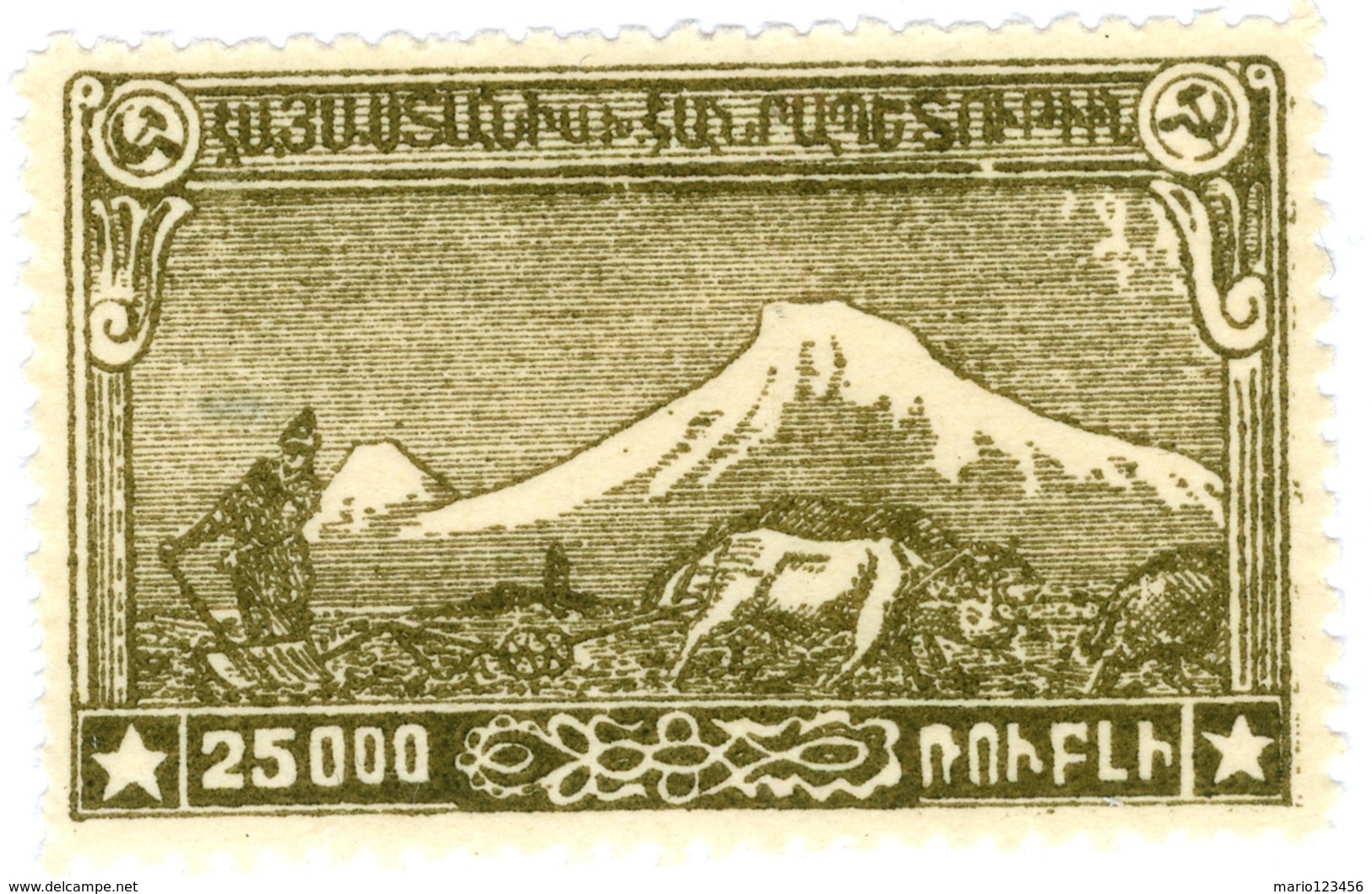 ARMENIA, MONTE ARARAT, 1921, 25000 R., FRANCOBOLLO NUOVO (MLH*)  Mi:AM IIsA, Scott:AM 294, Yt:AM 118 - Armenia