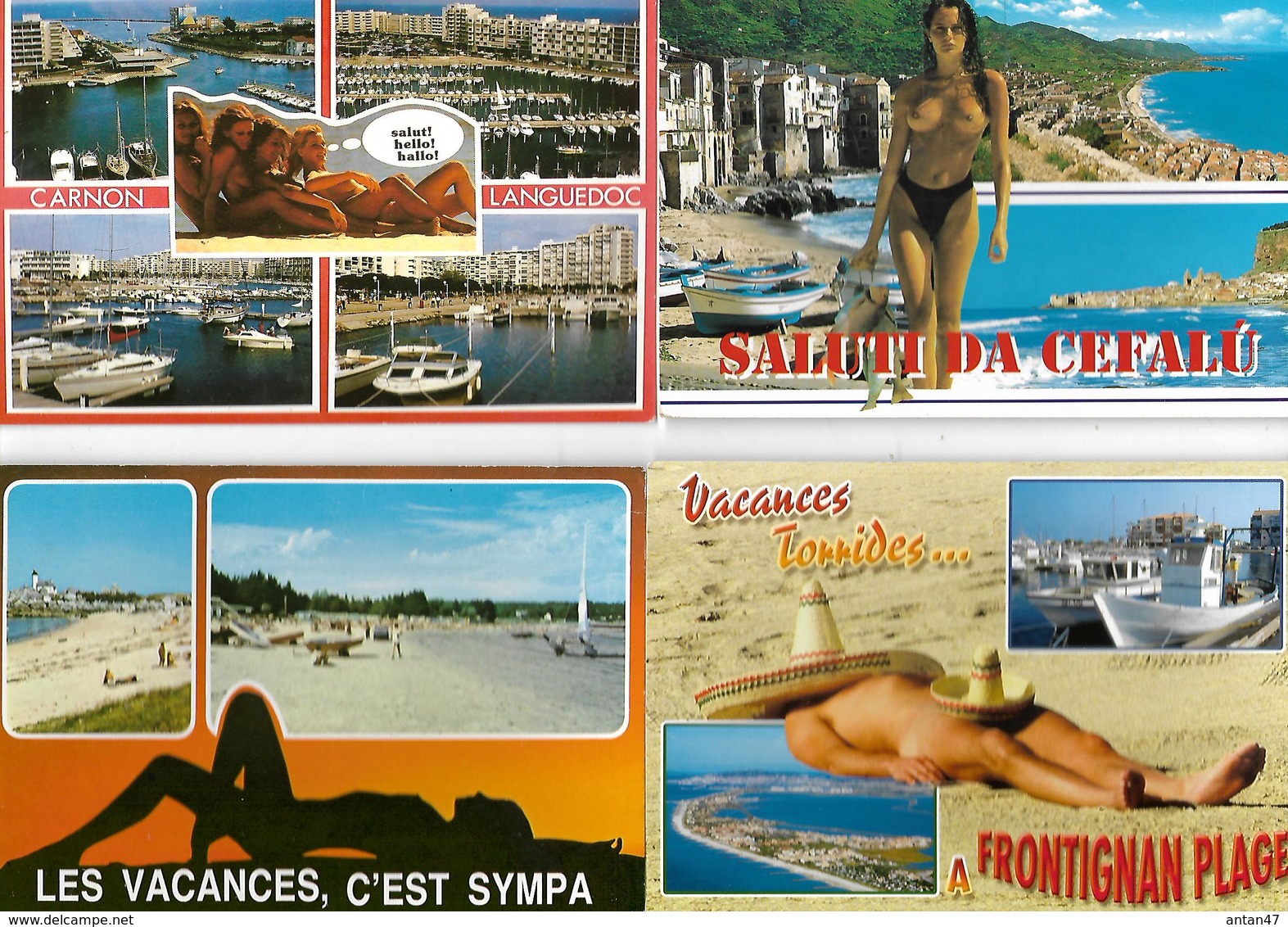 Lot De 27 Cartes, Pin-Ups Femmes à La Plage - Pin-Ups