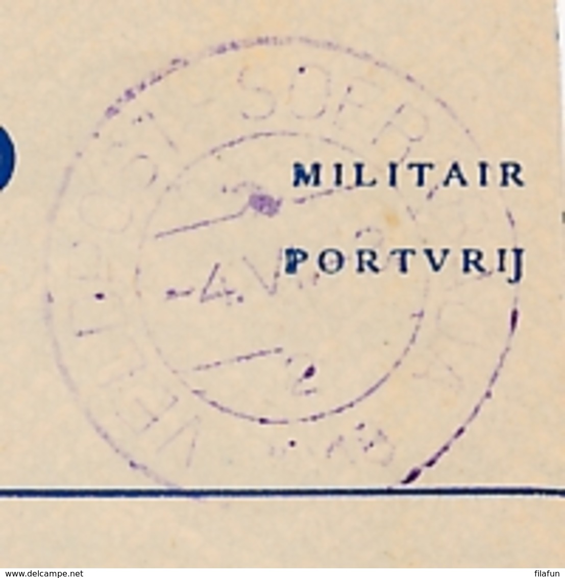 Nederlands Indië - 1948 - Portvrij Luchtpostblad Van Veldpost Soerabaja/2 Naar Doesburg / Nederland - Indes Néerlandaises