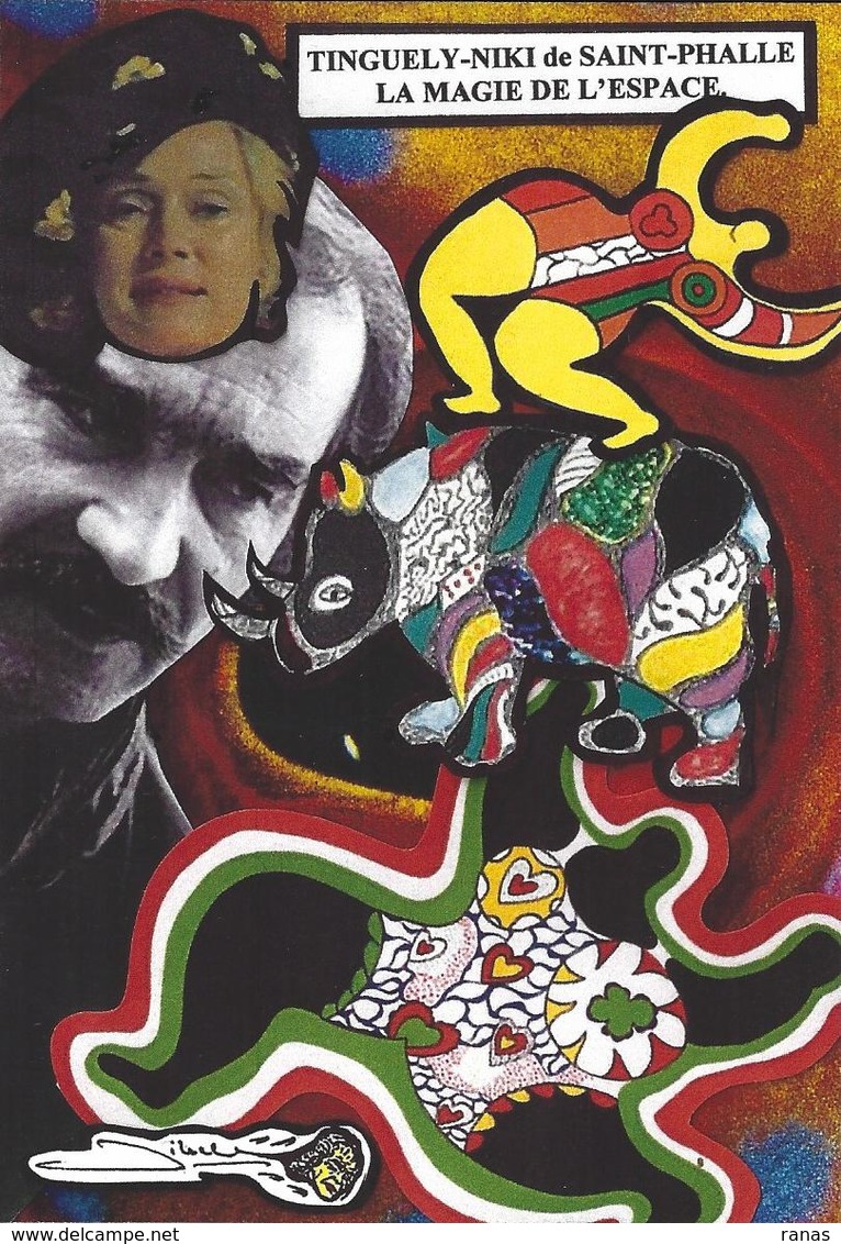 CPM Niki De Saint Phalle Tirage Limité Numéroté En 30 Exemplaires Signés Par JIHEL Tinguely - Autres & Non Classés