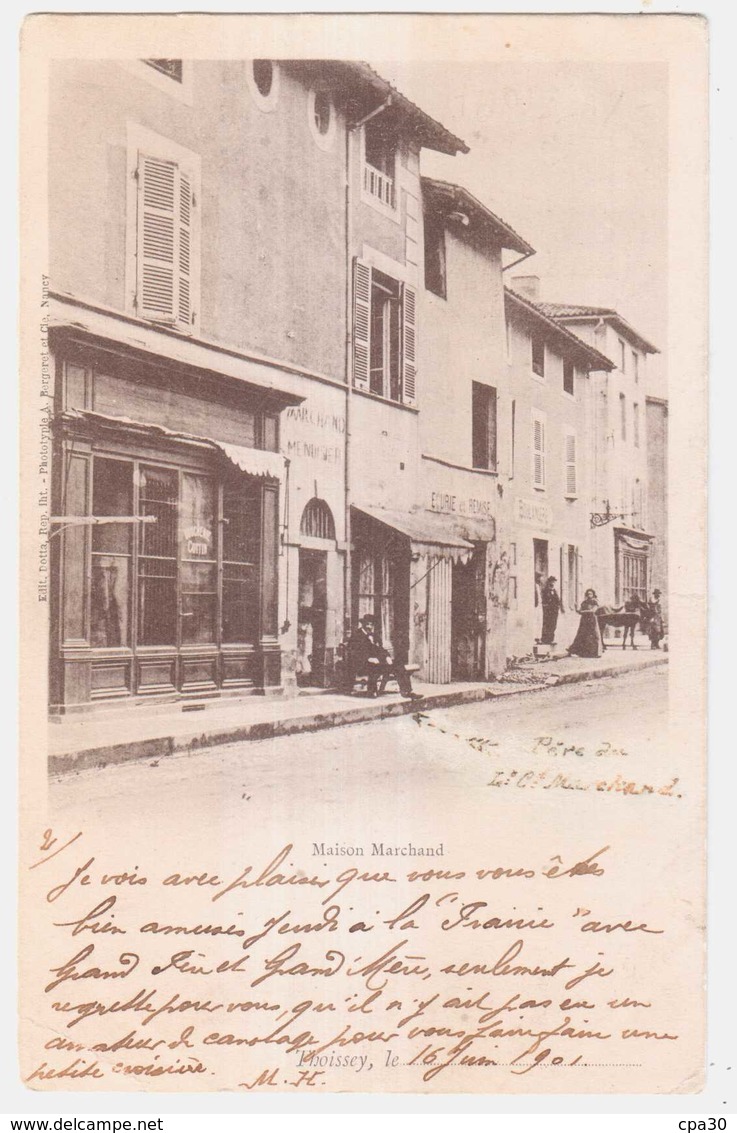 CPA AIN.THOISSEY.MAISON MARCHAND - Non Classés