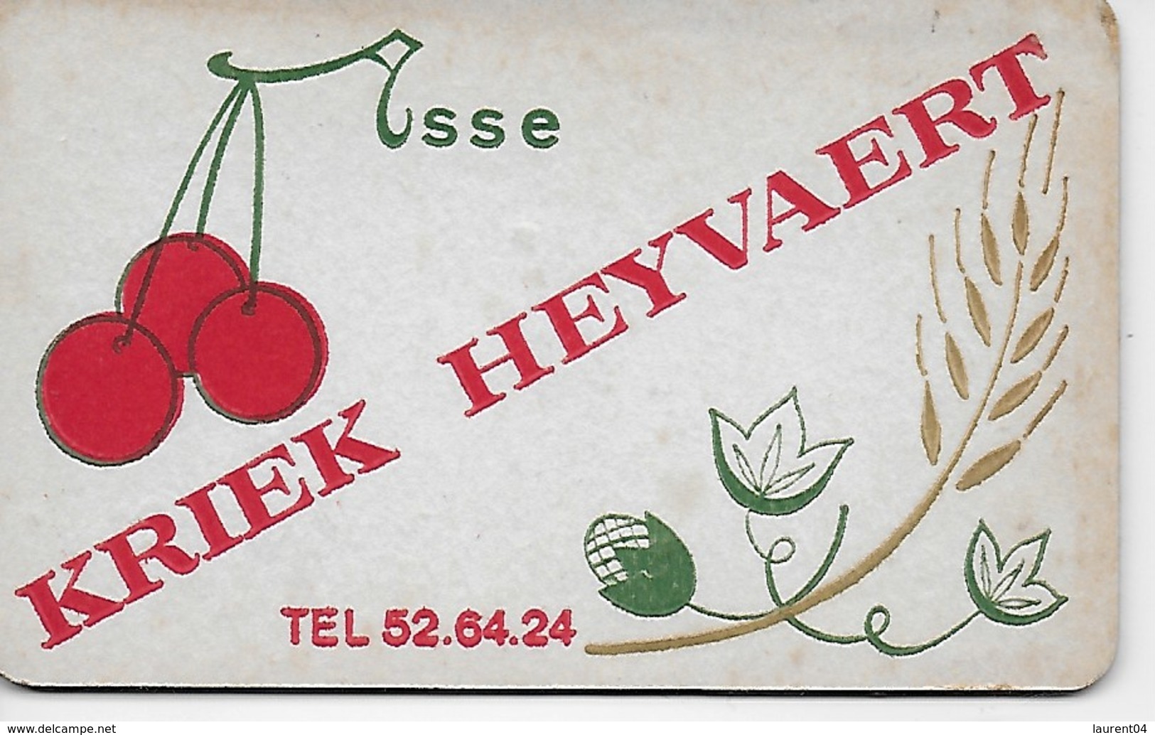 BRASSERIE MALTERIE HEYVAERT ASSE. KRIEK. GEUZE. RARE SOUS BOCK, EXPO 58 DOUBLE FACES - Asse