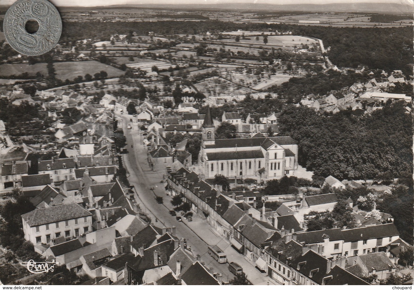 58 - Carte Postale Semi Moderne Dentelée De  LA MACHINE  Vue Aérienne - La Machine