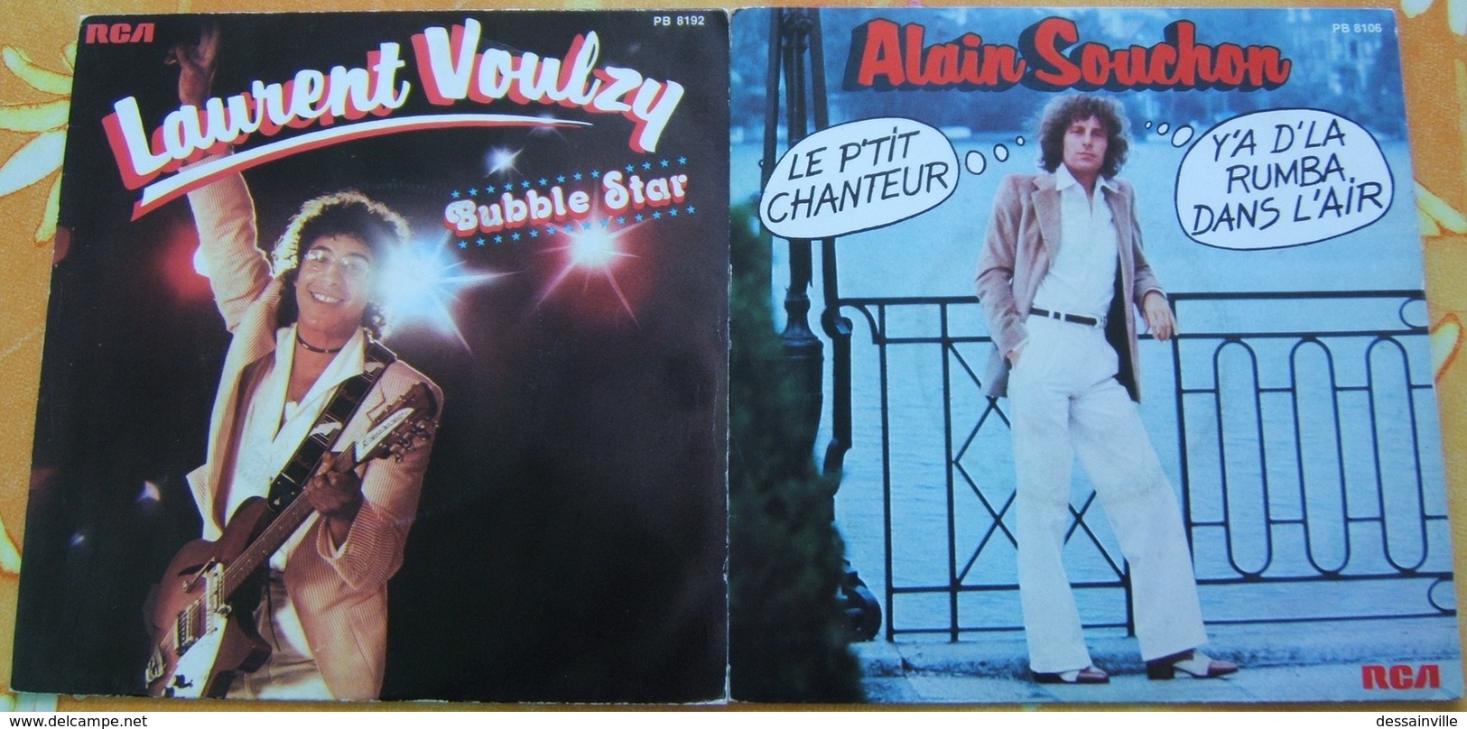 ALAIN SOUCHON Et LAURENT VOULZY - Deux 45 Tours - Autres - Musique Française