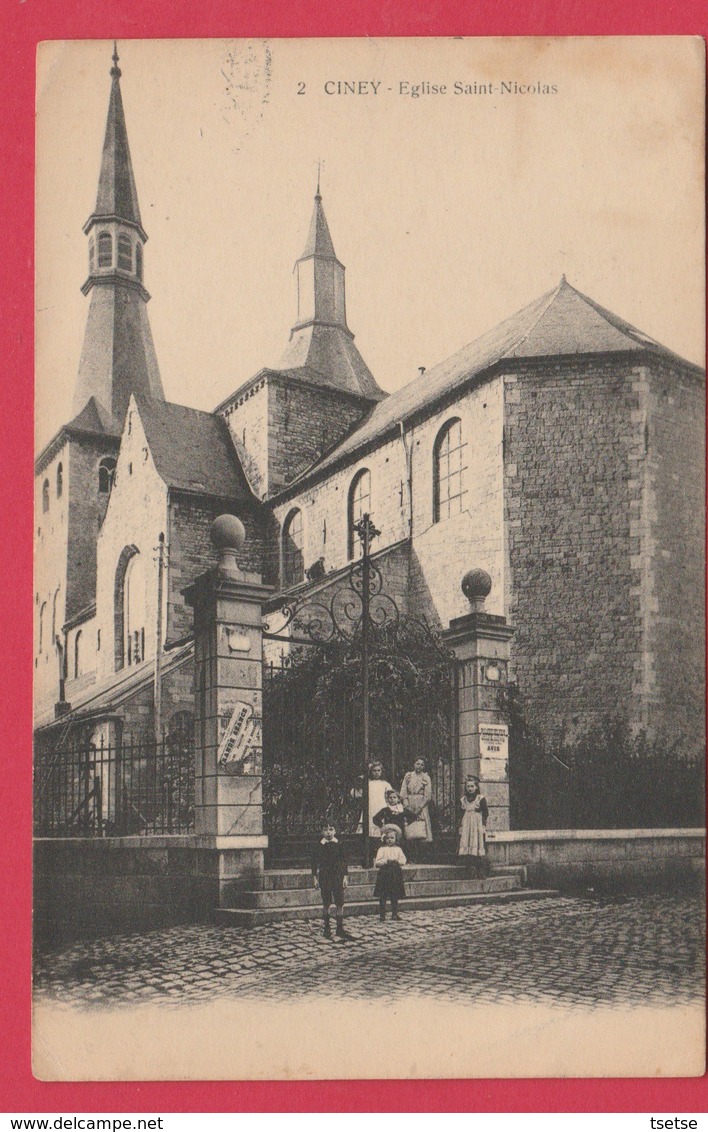 Ciney - Eglise Saint-NicolaS .... Groupe D'enfants - 1936 ( Voir Verso ) - Ciney