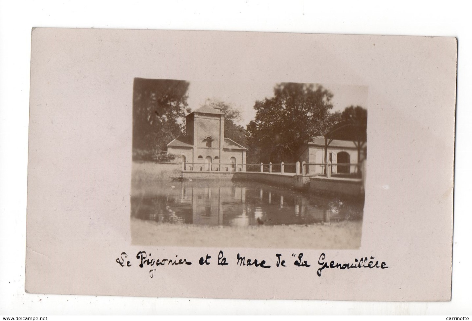 CARTE PHOTO - SAINT CREPIN IBOUVILLERS (Oise) - Le Pigeonnier Et La Mare De La Grenouillère - Autres & Non Classés