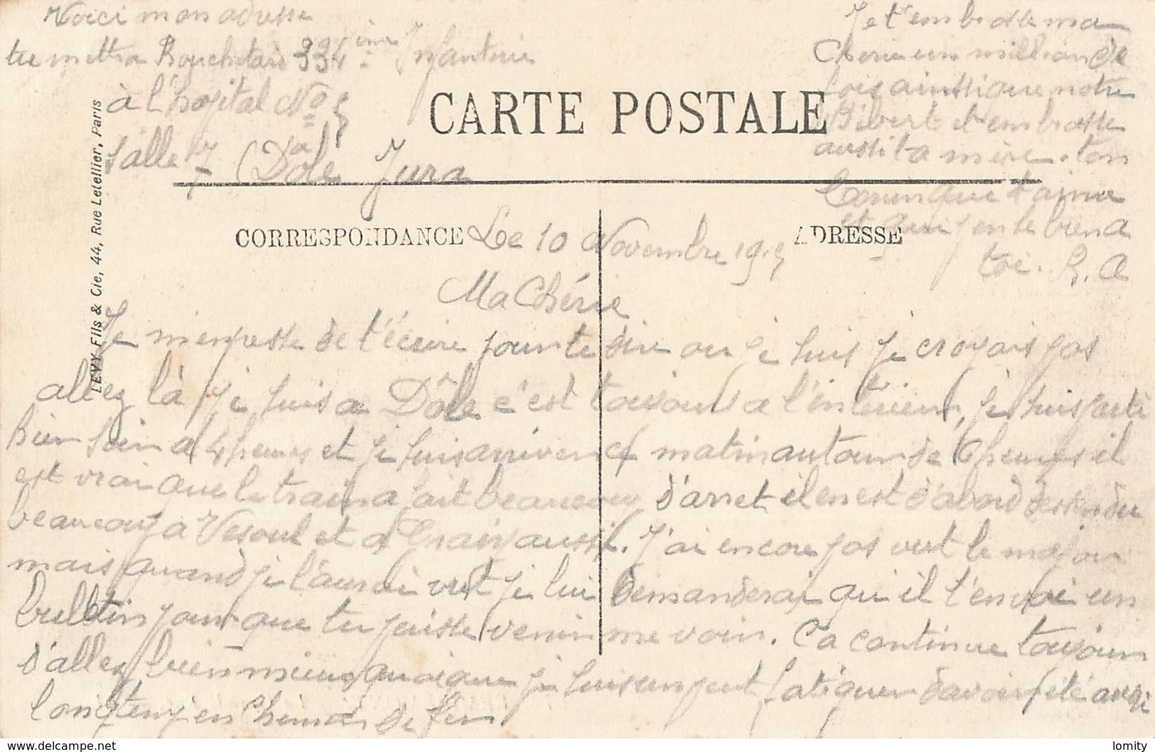 88 Remiremont La Grande Rue Cpa Carte Ecrite En 1915 - Remiremont