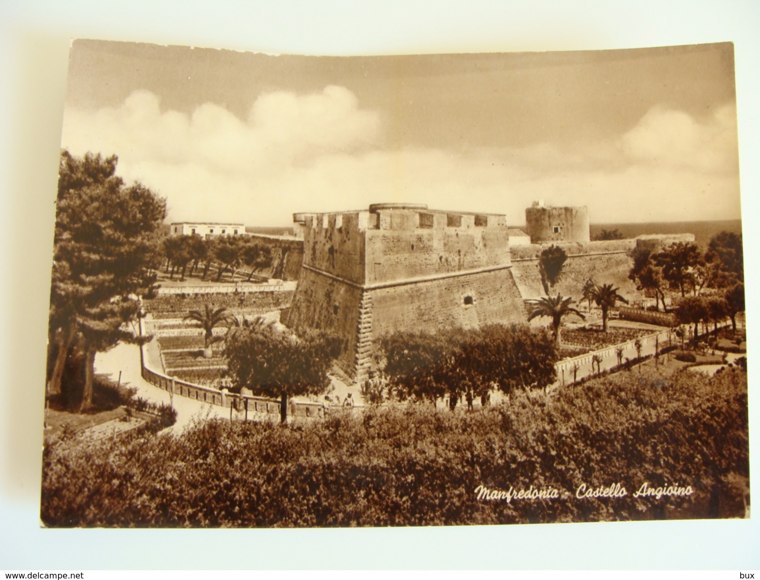 MANFREDONIA  CASTELLO CASTLE  ANGIOINO  -   FOGGIA   PUGLIA  NON  VIAGGIATA  AFFRANCATA  COME DA FOTO  IMMAGINE LUCIDA - Manfredonia