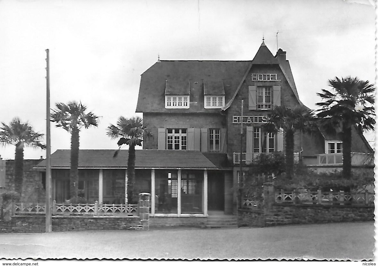 29 - FINISTERE - LANDEVENEC - HOTEL BEAUSEJOUR PROPRIETAIRE L. TARIDEC - ANNEES 60 - Landévennec